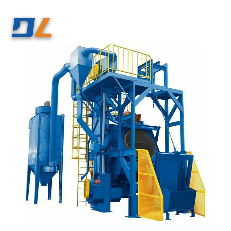 Inclined Drum Shot Blasting Machine